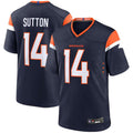 tocy D.Broncos #14 Courtland Sutton Player Navy Home Replica Game Stitched Jerseys