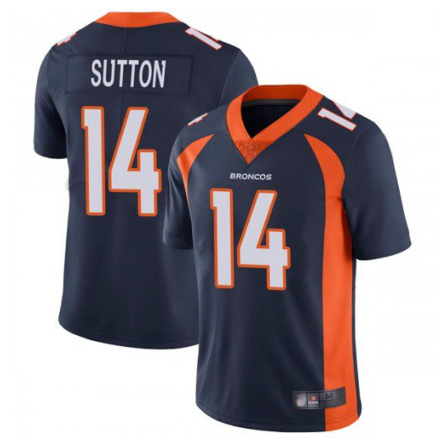 tocy D.Broncos #14 Courtland Sutton Player Navy Limited Stitched Jerseys