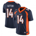 tocy D.Broncos #14 Courtland Sutton Player Navy Limited Stitched Jerseys