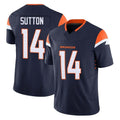 tocy D.Broncos #14 Courtland Sutton Player Navy Limited Vapor F.U.S.E. Home Game Stitched Jerseys