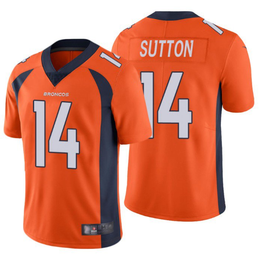 tocy D.Broncos #14 Courtland Sutton Player Orange Limited Stitched Jerseys