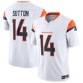 tocy D.Broncos #14 Courtland Sutton Player White Vapor F.U.S.E. Limited Stitched Jerseys