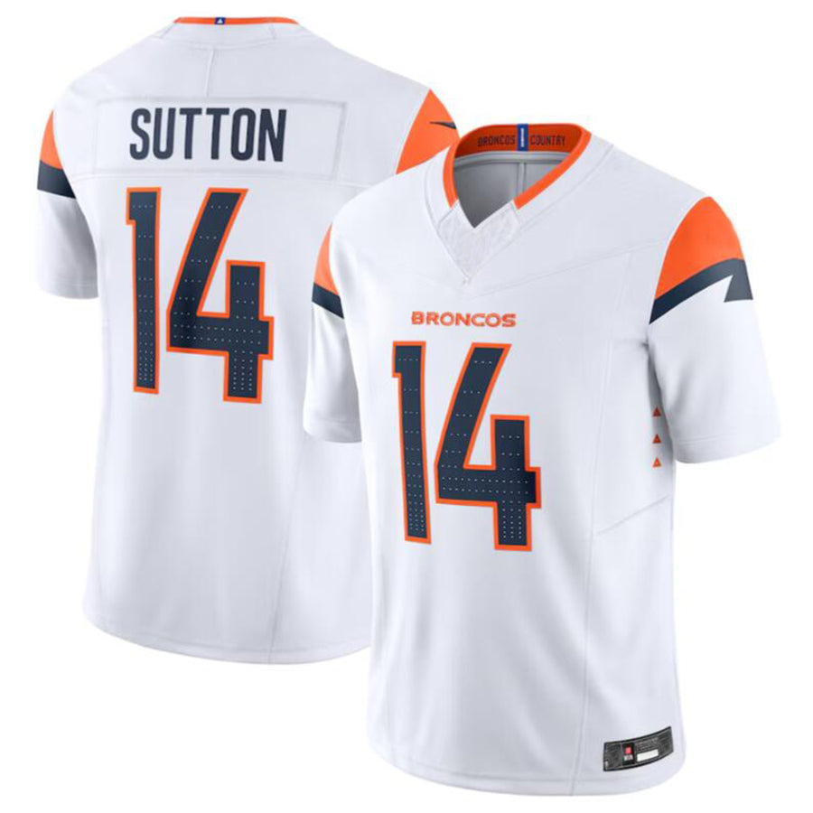 tocy D.Broncos #14 Courtland Sutton White Vapor F.U.S.E. Limited Jersey American Stitched Jerseys