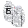 tocy D.Broncos #15 Nik Bonitto Player Arctic Camo Salute to Service Hoodies Limited Game Stitched Jerseys