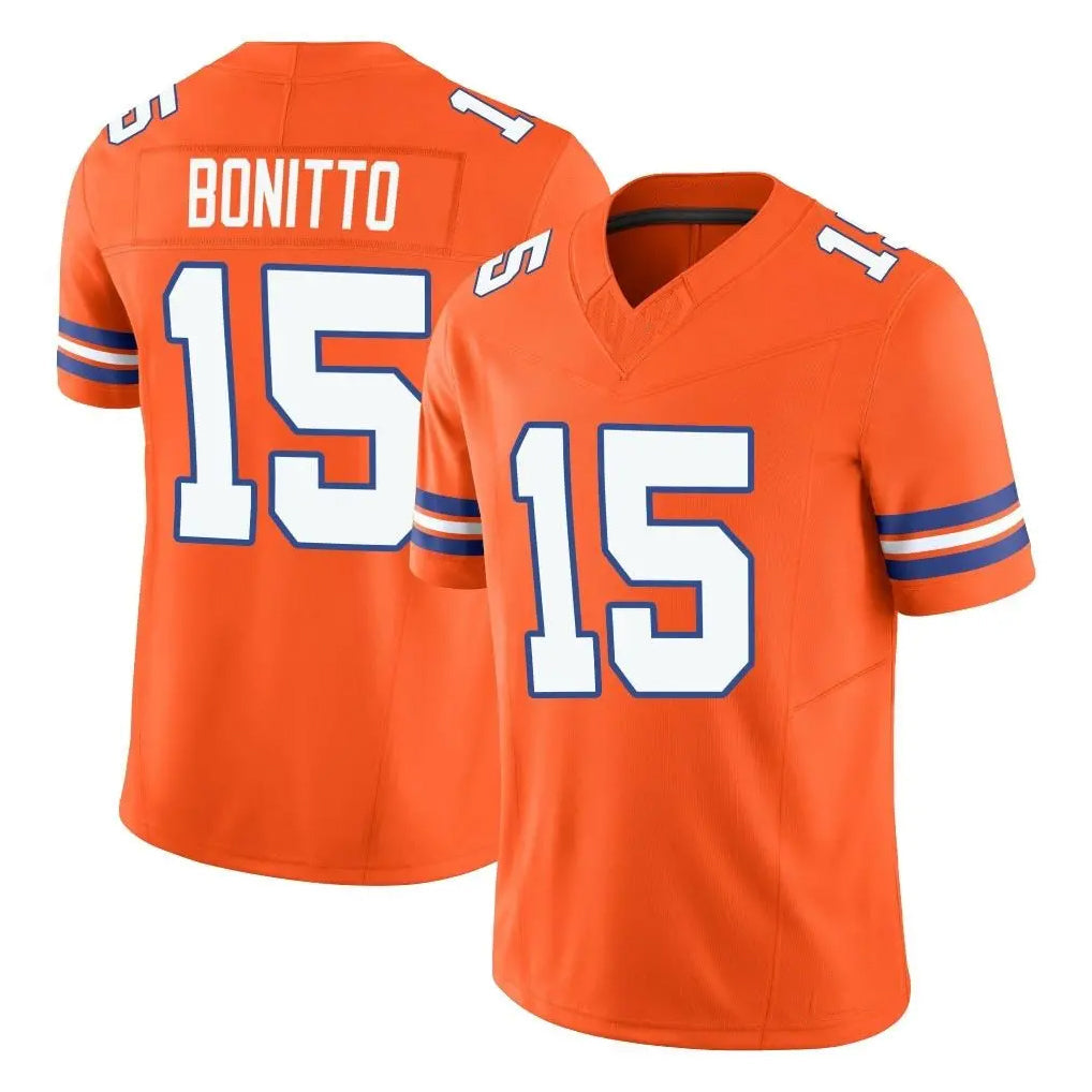 tocy D.Broncos #15 Nik Bonitto Player Orange Limited Alternate Vapor F.U.S.E. Throwback Game Stitched Jerseys