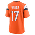 tocy D.Broncos #17 Jaylen Waddle Orange Game Stitched Jerseys