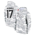 tocy D.Broncos #17 Jaylen Waddle Player Arctic Camo Salute to Service Hoodies Limited Game Stitched Jerseys