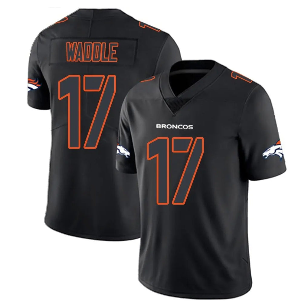 tocy D.Broncos #17 Jaylen Waddle Player Black Impact Limited Game Stitched Jerseys