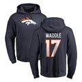 tocy D.Broncos #17 Jaylen Waddle Player Navy Pullover Hoodie Limited Stitched Jerseys