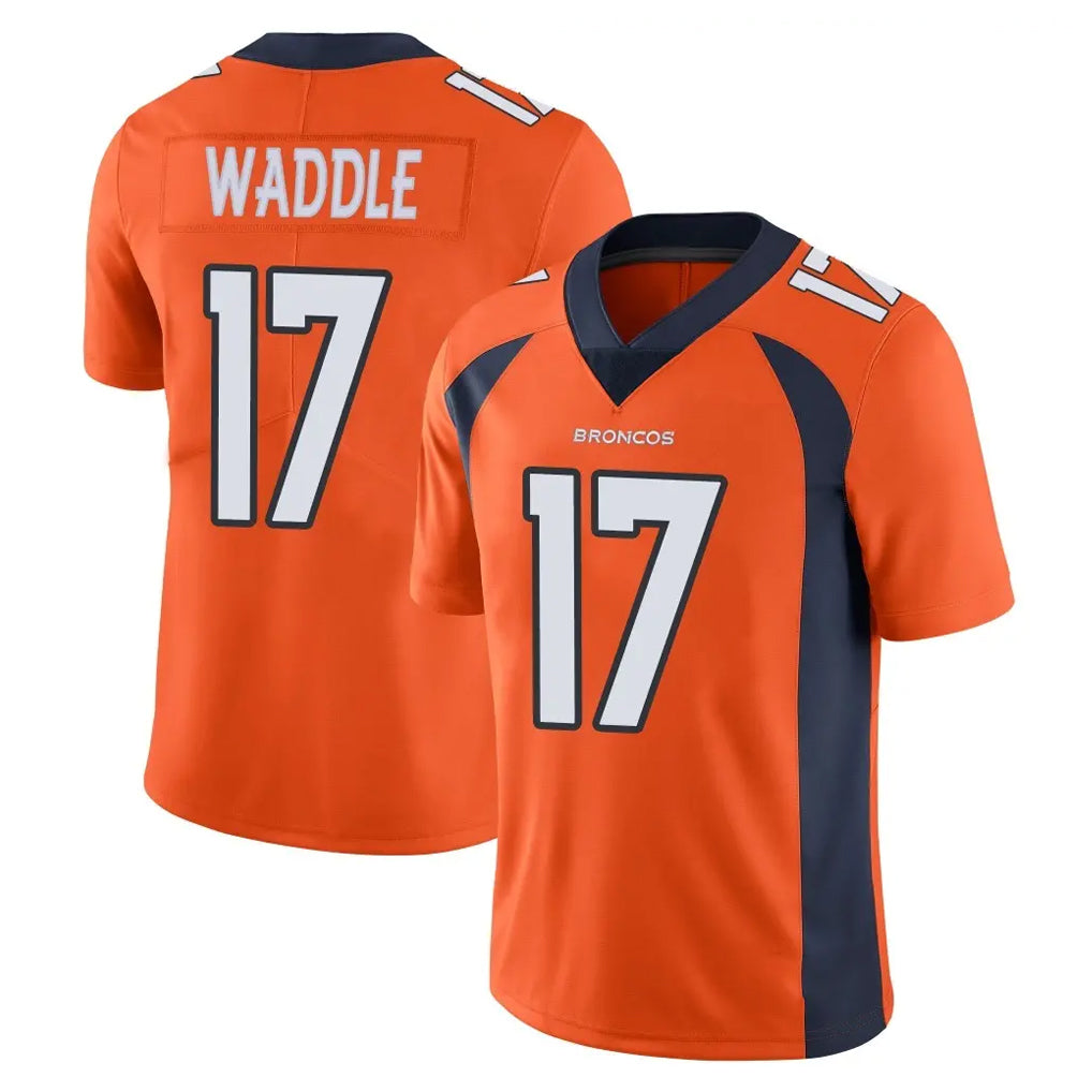tocy D.Broncos #17 Jaylen Waddle Player Orange Color Vapor Untouchable Limited Game Stitched Jerseys