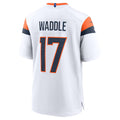 tocy D.Broncos #17 Jaylen Waddle White Game Stitched Jerseys