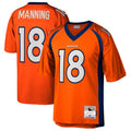 tocy D.Broncos #18 Peyton Manning Player Mitchell & Ness Orange Legacy Replica Stitched Jerseys