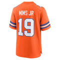 tocy D.Broncos #19 Marvin Mims Jr Orange Mile High Collection 1977 Throwback Player Game Stitched Jerseys