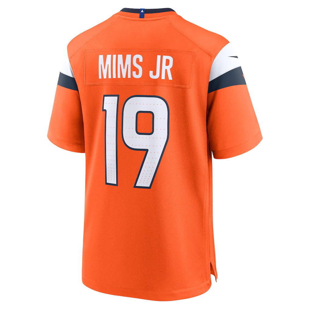 tocy D.Broncos #19 Marvin Mims Jr Orange Team Game Stitched Jerseys