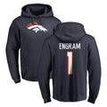 tocy D.Broncos #1 Evan Engram Player Navy Pullover Hoodie Limited Stitched Jerseys