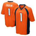 tocy D.Broncos #1 Evan Engram Player Orange Color Home Game Stitched Jerseys