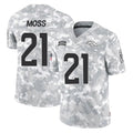 tocy D.Broncos #21 Riley Moss Player Arctic Camo Salute To Service Limited Stitched Jerseys