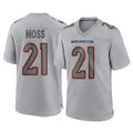 tocy D.Broncos #21 Riley Moss Player Gray Atmosphere Fashion Limited Game Stitched Jerseys
