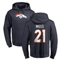 tocy D.Broncos #21 Riley Moss Player Navy Pullover Hoodie Limited Stitched Jerseys
