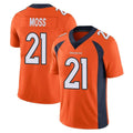tocy D.Broncos #21 Riley Moss Player Orange Color Vapor Untouchable Limited Game Stitched Jerseys