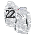 tocy D.Broncos #22 Brandon Jones Player Arctic Camo Salute to Service Hoodies Limited Game Stitched Jerseys