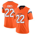 tocy D.Broncos #22 Brandon Jones Player Orange Vapor F.U.S.E. Limited Home Game Stitched Jerseys