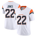 tocy D.Broncos #22 Brandon Jones Player White Limited Vapor F.U.S.E. Home Game Stitched Jerseys
