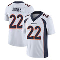 tocy D.Broncos #22 Brandon Jones Player White Vapor Untouchable Limited Home Game Stitched Jerseys