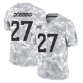 tocy D.Broncos #27 J.K. Dobbins Player Arctic Camo Salute To Service Limited Stitched Jerseys