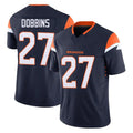 tocy D.Broncos #27 J.K. Dobbins Player Navy Limited Vapor F.U.S.E. Home Game Stitched Jerseys