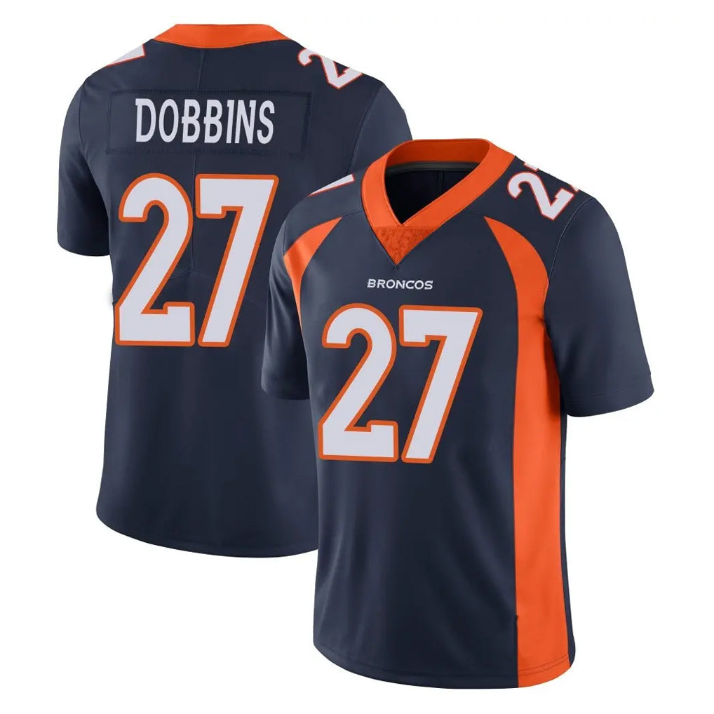 tocy D.Broncos #27 J.K. Dobbins Player Navy Vapor Untouchable Limited Game Stitched Jerseys