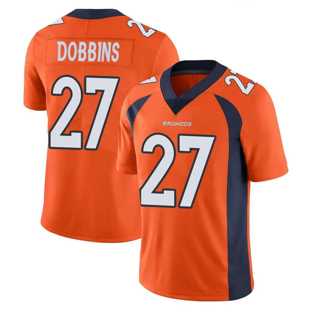tocy D.Broncos #27 J.K. Dobbins Player Orange Color Vapor Untouchable Limited Game Stitched Jerseys