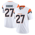 tocy D.Broncos #27 J.K. Dobbins Player White Limited Vapor F.U.S.E. Home Game Stitched Jerseys
