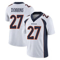 tocy D.Broncos #27 J.K. Dobbins Player White Vapor Untouchable Limited Home Game Stitched Jerseys