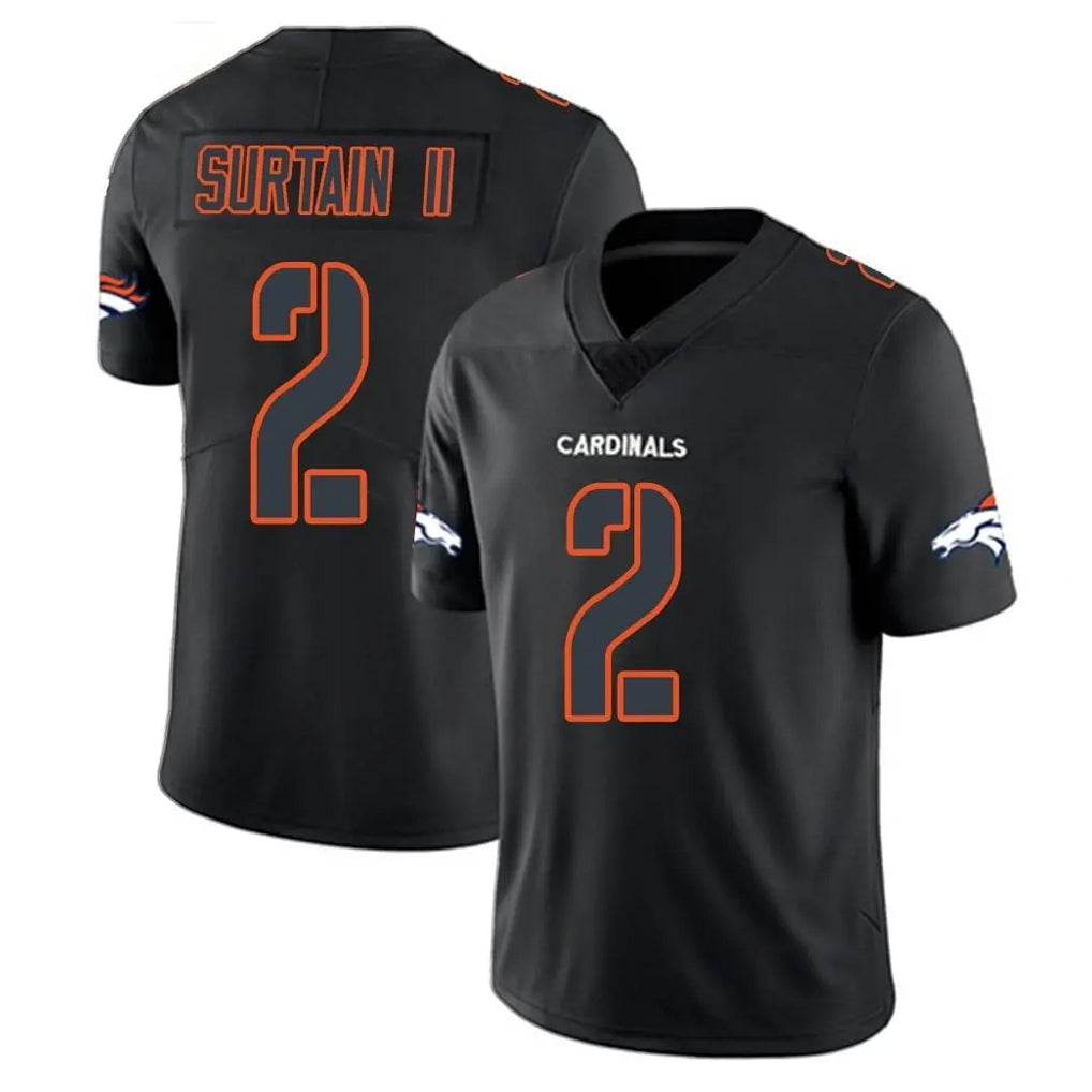 tocy D.Broncos #2 Pat Surtain II Player Black Impact Limited Game Stitched Jerseys