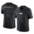 tocy D.Broncos #2 Pat Surtain II Player Black Reflective Limited Stitched Jerseys