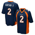 tocy D.Broncos #2 Pat Surtain II Player Navy Game Stitched Jerseys
