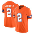 tocy D.Broncos #2 Pat Surtain II Player Orange Limited Alternate Vapor F.U.S.E. Throwback Game Stitched Jerseys