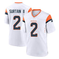 tocy D.Broncos #2 Pat Surtain II Player White Home Game Stitched Jerseys
