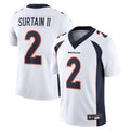 tocy D.Broncos #2 Patrick Surtain II Player White Vapor Untouchable Limited Stitched Jerseys