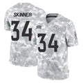 tocy D.Broncos #34 JL Skinner Player Arctic Camo Salute To Service Limited Stitched Jerseys