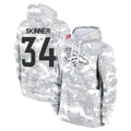 tocy D.Broncos #34 JL Skinner Player Arctic Camo Salute to Service Hoodies Limited Game Stitched Jerseys