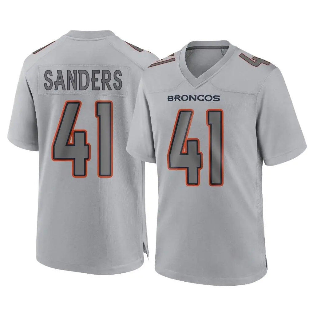 tocy D.Broncos #41 Drew Sanders Player Gray Atmosphere Fashion Limited Game Stitched Jerseys