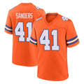 tocy D.Broncos #41 Drew Sanders Player Orange Alternate Collection Throwback Game Stitched Jerseys