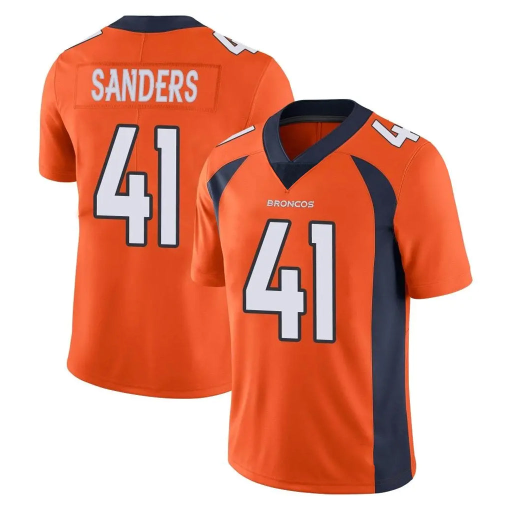 tocy D.Broncos #41 Drew Sanders Player Orange Color Vapor Untouchable Limited Game Stitched Jerseys