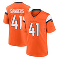 tocy D.Broncos #41 Drew Sanders Player Orange Home Game Stitched Jerseys