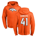 tocy D.Broncos #41 Drew Sanders Player Orange Pullover Hoodie Limited Stitched Jerseys