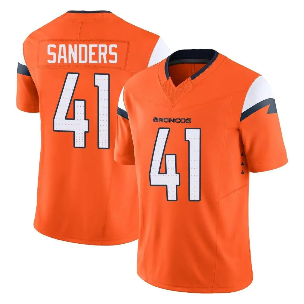 tocy D.Broncos #41 Drew Sanders Player Orange Vapor F.U.S.E. Limited Home Game Stitched Jerseys