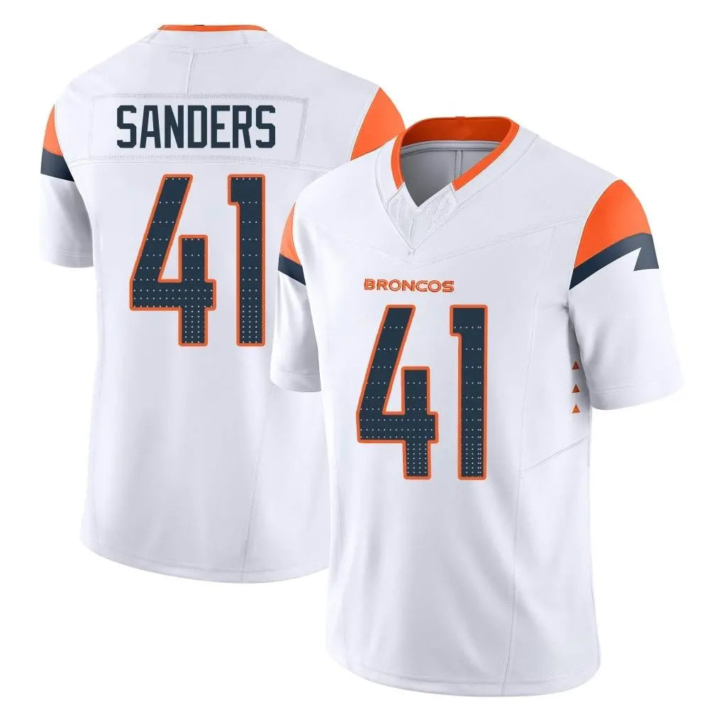 tocy D.Broncos #41 Drew Sanders Player White Limited Vapor F.U.S.E. Home Game Stitched Jerseys