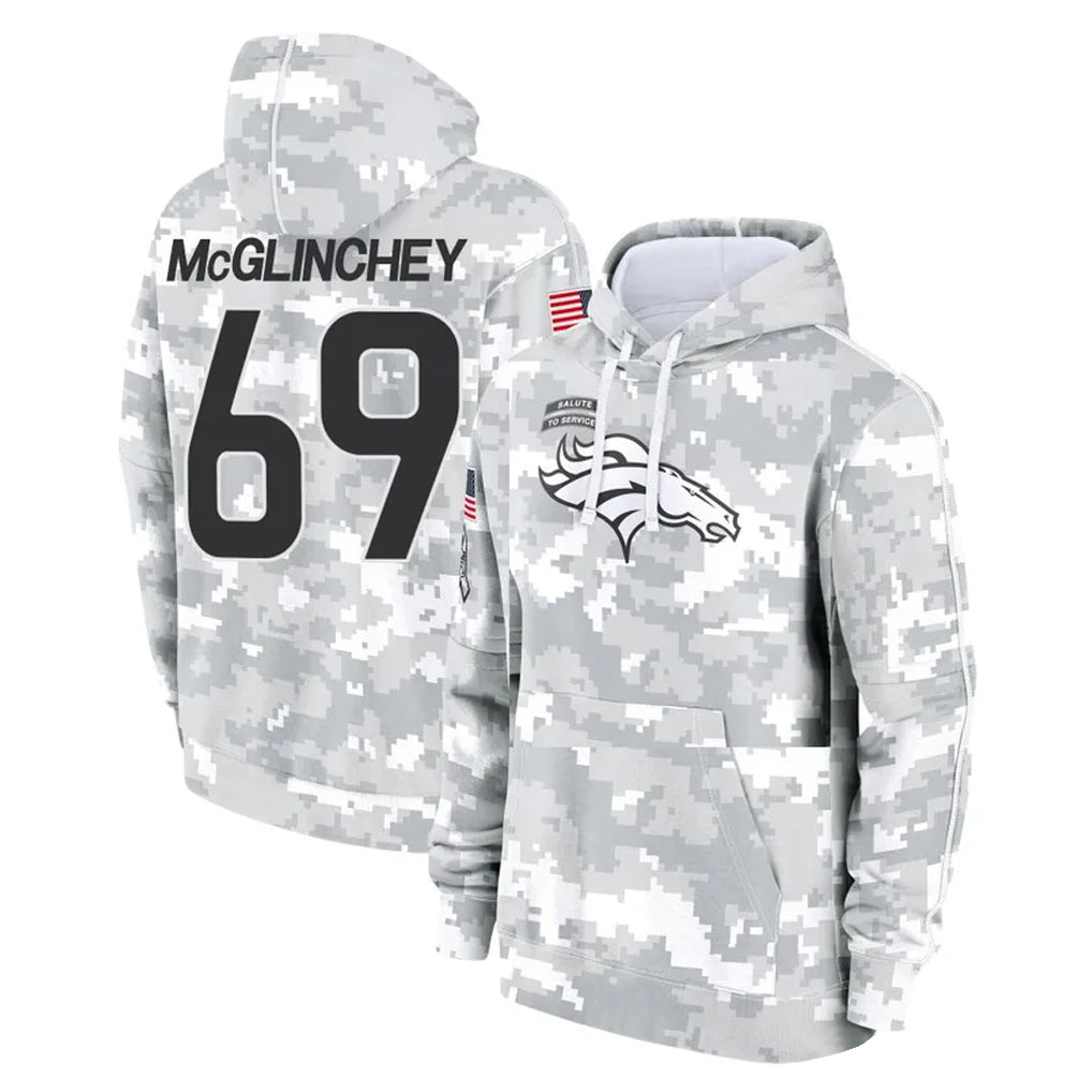 tocy D.Broncos #69 Mike McGlinchey Player Arctic Camo Salute to Service Hoodies Limited Game Stitched Jerseys
